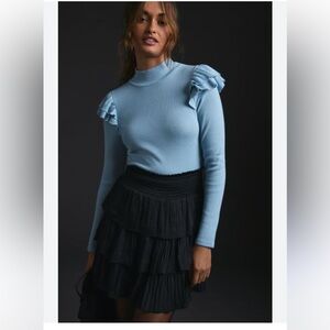 Anthropologie t.la ruffled tneck